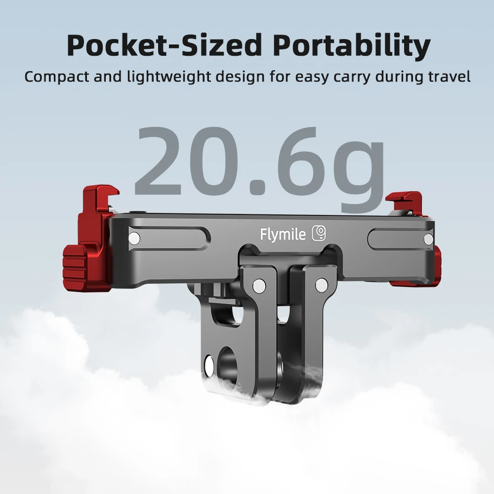 Adaptador de Base de liberación rápida magnética de aluminio para Insta360 Go Ultra montaje de expansión soporte de tornillo 1/4, accesorios de cámara