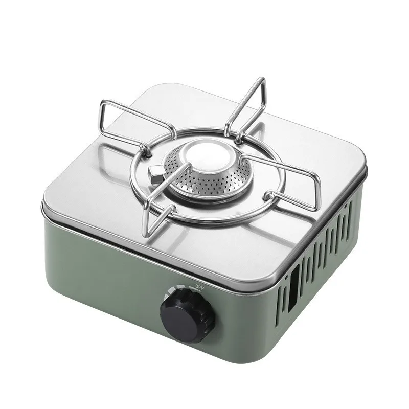 Outdoor Mini Camping Stove Portable Tourist Gas Burner Nature Hike Gas Stove Camping Furnace Picnic Barbecue Mobile Kitchen Gift