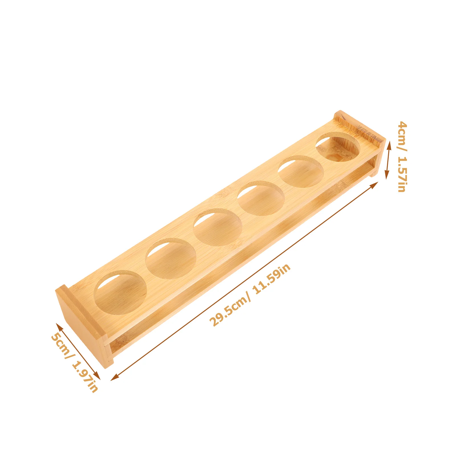 

Glass Rack 6 Holes Cup Holder Metal Bamboo Design Storage Display Red Cocktail Beer Home Bar Organizer Cup