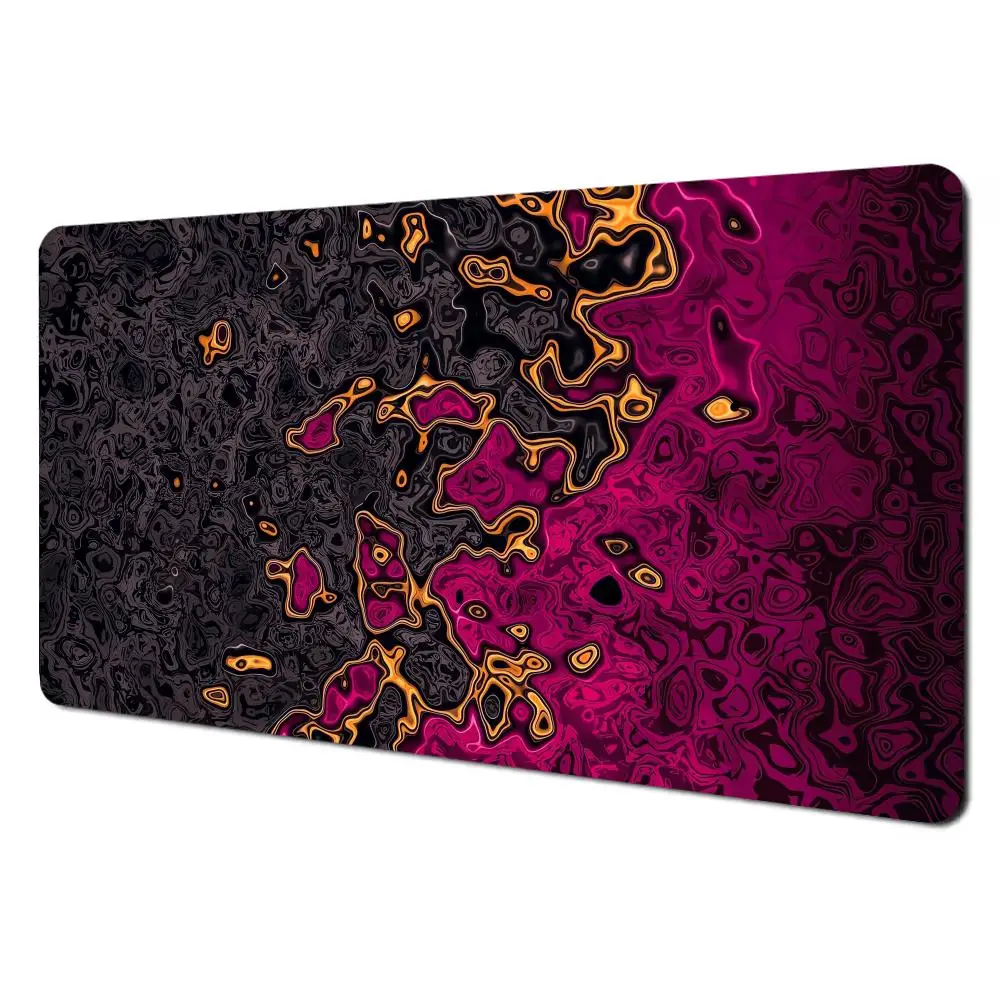 Grand tapis de souris de jeu Black Waves, pour clavier d'ordinateur, XXL, avec bord cousu antidérapant en caoutchouc, pour amis, petit ami