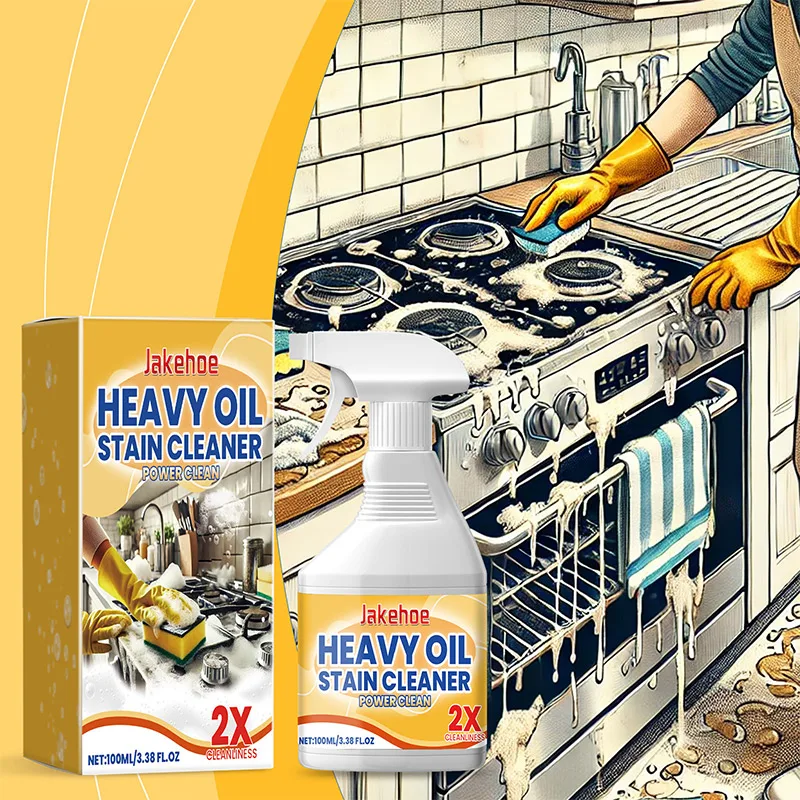 1/2/3pcs Kitchen Oil Stain Cleaning Spray Range Hood Kitchen Utensil Cookware Decontamination Oil Stain Household Cleaning Agent