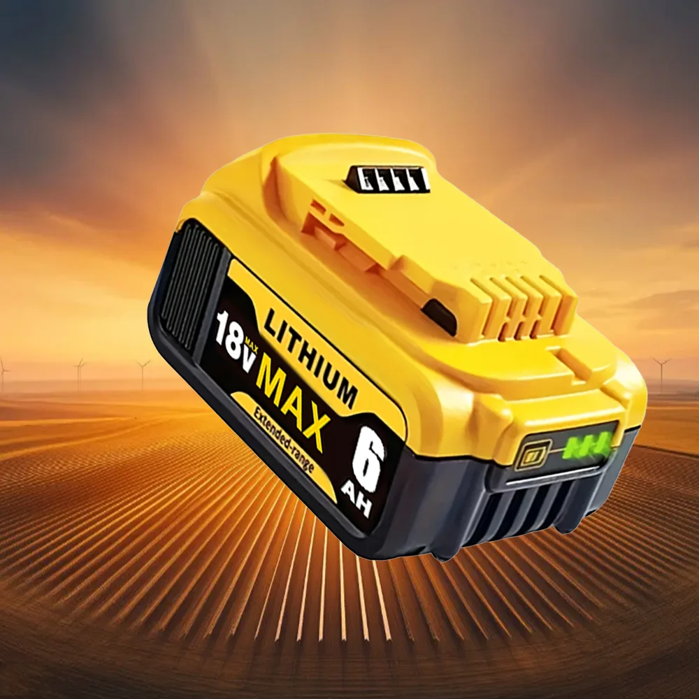 

100% Original 18V 6Ah 12Ah Battery Compatible DeWalt power Tools DCF887 DCG405 DCD791 DCF922 20V Lithium Battery Replacement