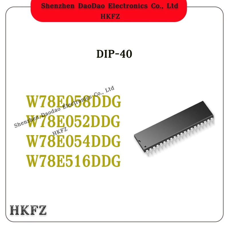 

5Pcs W78E058DDG W78E052DDG W78E054DDG W78E516DDG DIP-40 MCU New original microcontrol chip