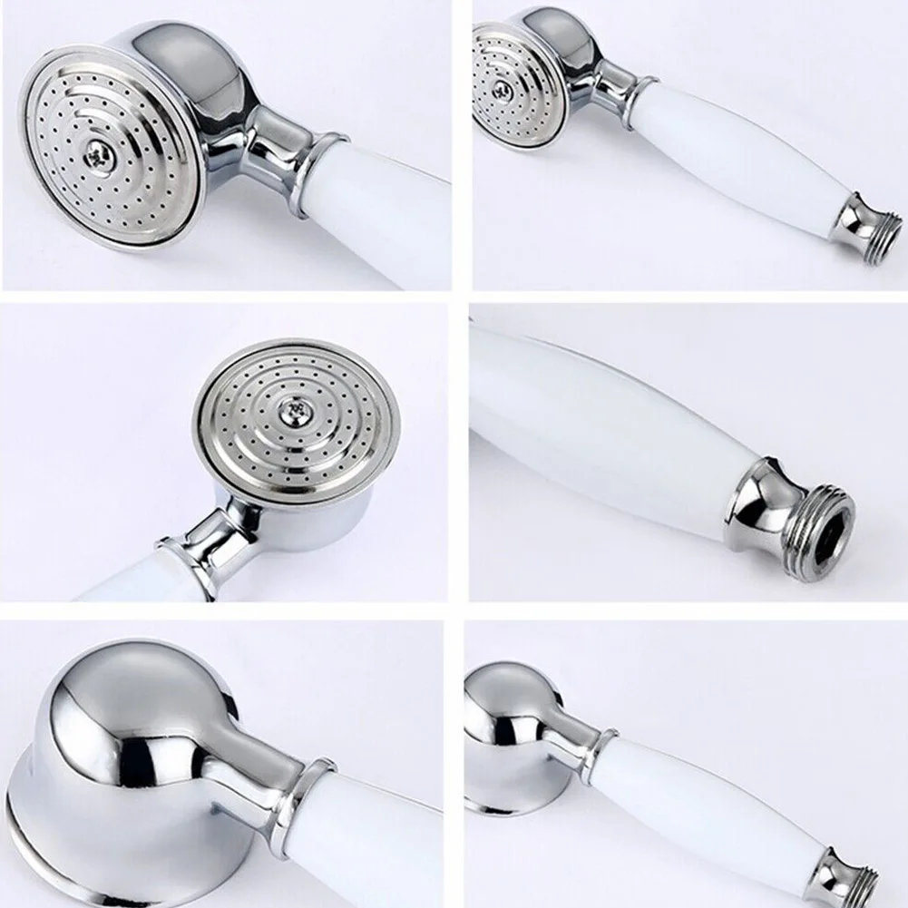 18x5.3cm Shower Head Shower Head Bathroom Chrome Detachable Handheld Replacement Vintage For Kitchen And Bathroom