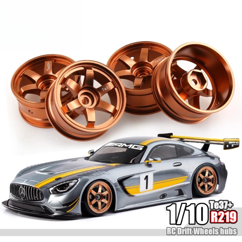 1/10 RC Drift Car Wheel R2191 FWO6 TE37 Dedicated Spare Parts Replacement Accessories for RC Model Drift Vehicle