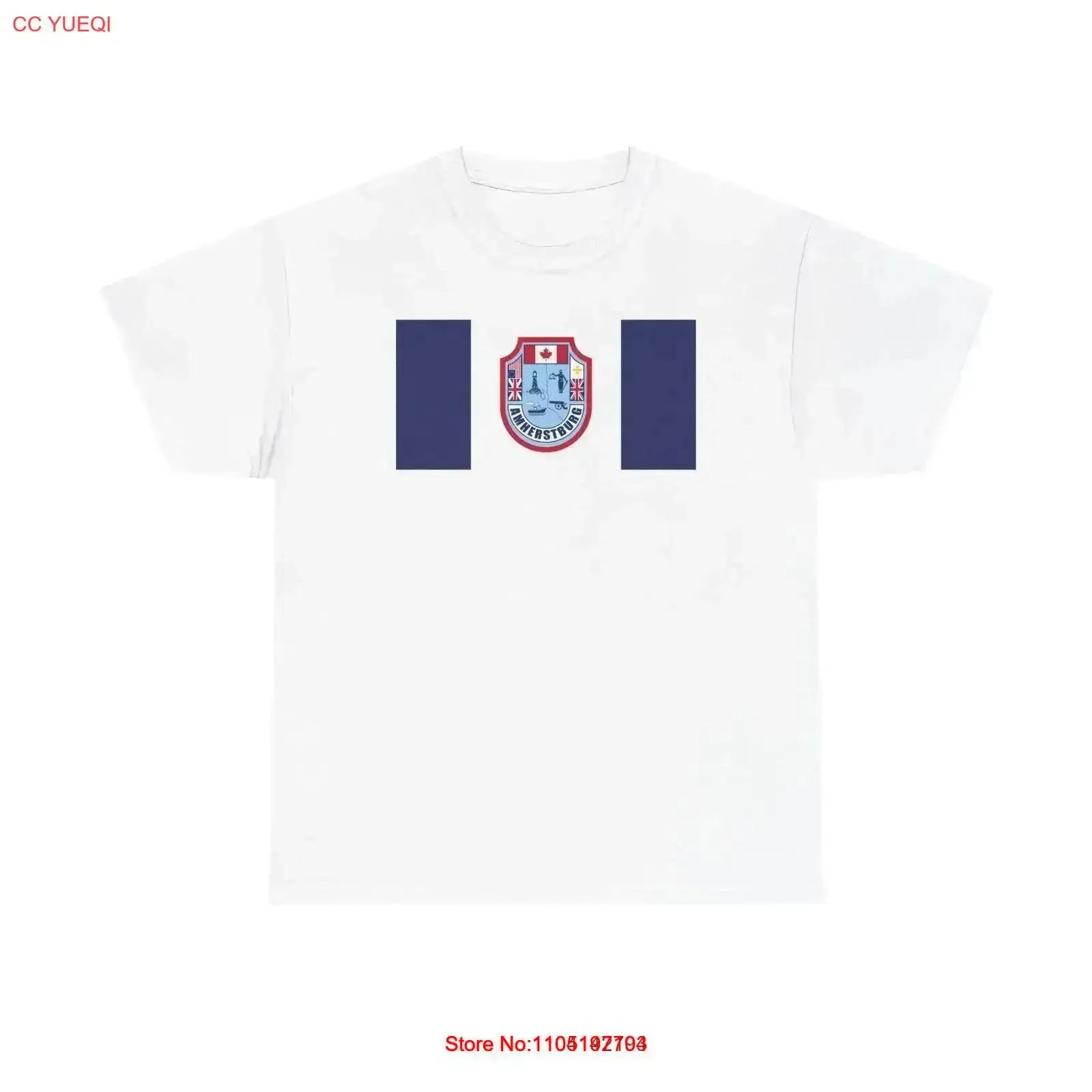تي شيرت علم أمهيرستبورغ كندا عتيق مغسول وناعم ومتعدد الاستخدامات ورسومات عصرية قابلة للتنفس قليلاً ملابس الشارع كاجوال عتيقة #1