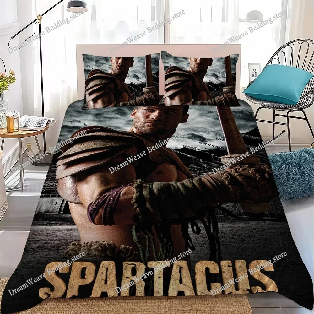 TV Spartacus Duvet Cover Set Home Style Bedding Soft Laundry Cotton Bed Student Dormitory Gift