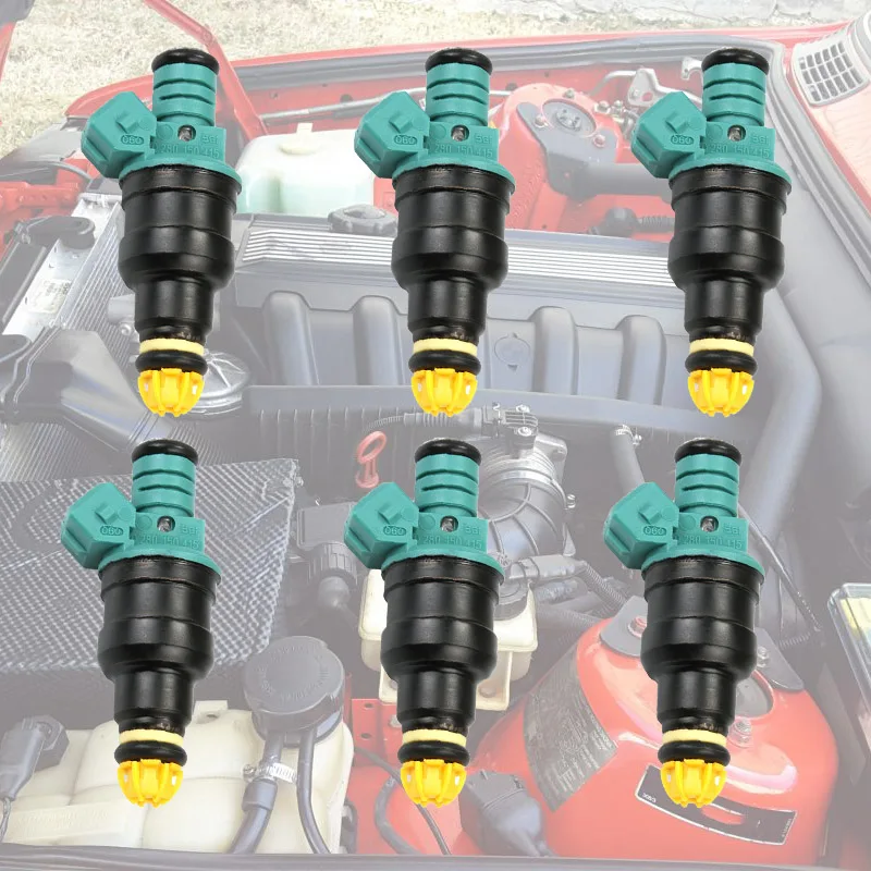 

6pcs Fuel Injectors 0280150415 for BMW 323 325 523 525 E36 E34 E39 2.5L 0 280 150 415