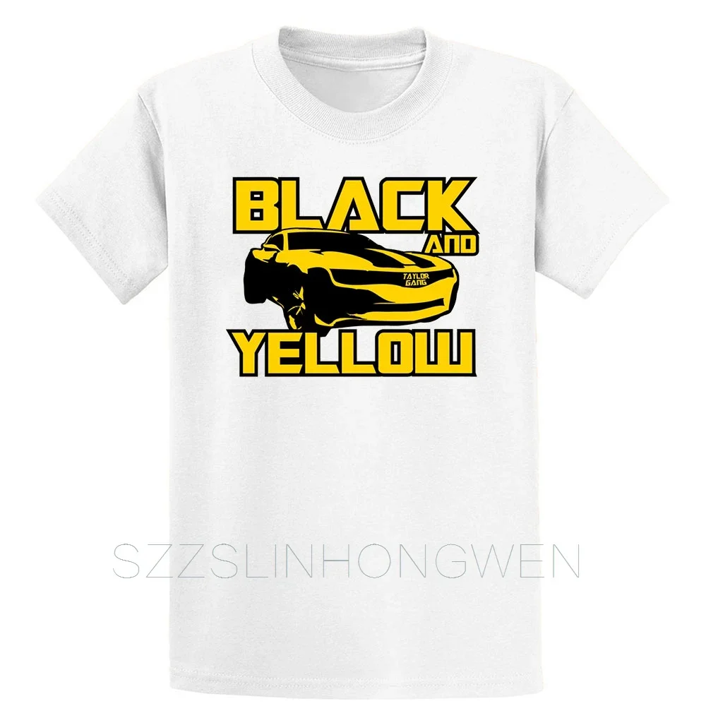 Black And Yellow_Bumblebees T Shirt Funny Casual Summer Style O-Neck Cotton Customize Standard Unique Crazy Shirt