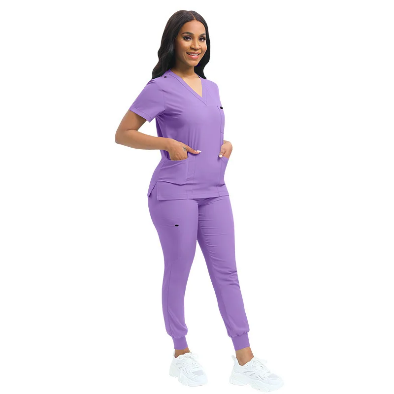 Hospital Surgical Clothing Medical Uniforms Women Scrubs Sets Doctors Nurses Accessories Dental Cic Beauty Salon Workwear Set