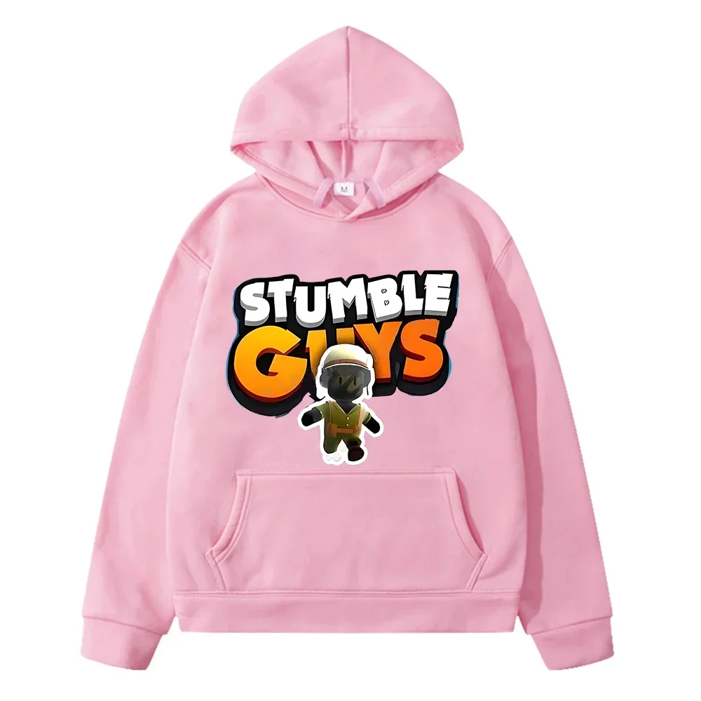 

Stumble Guys Hooded sweatshirt pullover Fleece Jacket Game Kawaii anime hoodie Autumn boys girls y2k sudadera kids clothes girls