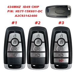 Início Remoto Keyless para Ford, CN018098, 433 MHz, Everest, Raptor MK5, Taurus Mustang 2023, Chaveiro, P, N, HS7T-15K601-DC, DE