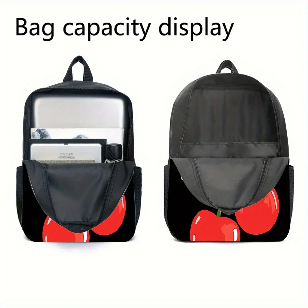 Custom Bag 3pcs Bow Backpack Set | Includes Large Capacity Casual Double Shoulder Backpack, Pencil Bag, And Lunch Box | Elegant