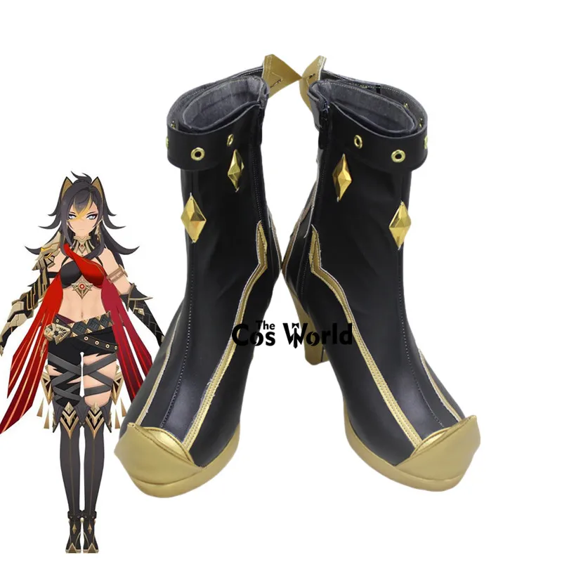 

Genshin Dehya Games Customize Cosplay High Heels Shoes Boots