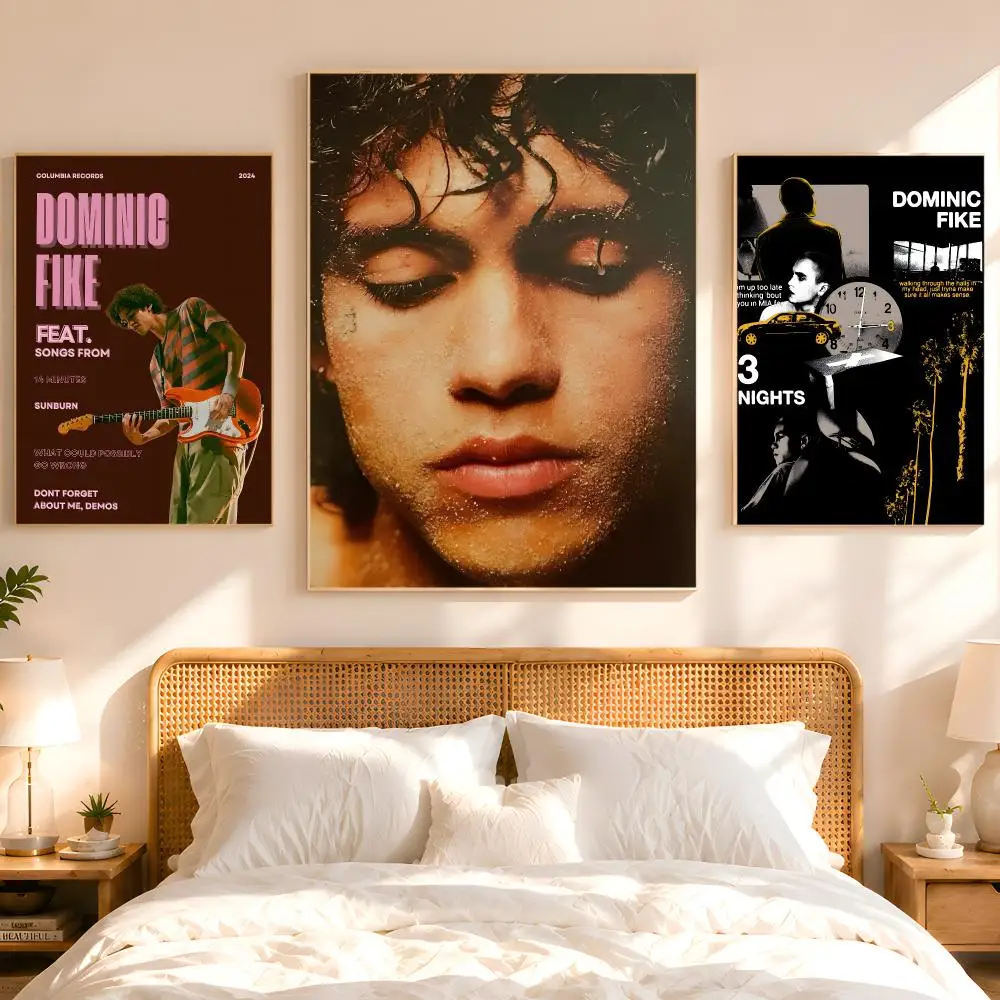 Pop Singer D-Dominic F-Fike Poster 1PC HD Matte Peel And Stick Wall Decor For Bedroom Living Room Dorm Office