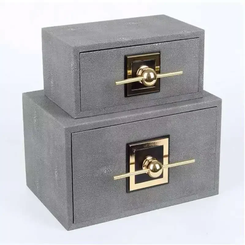 Large Luxury Wood Jewelry Box Storage Organizer Case Drawer Earrings Display Metal Jewelry Storage Box Organizer for Girl Gift