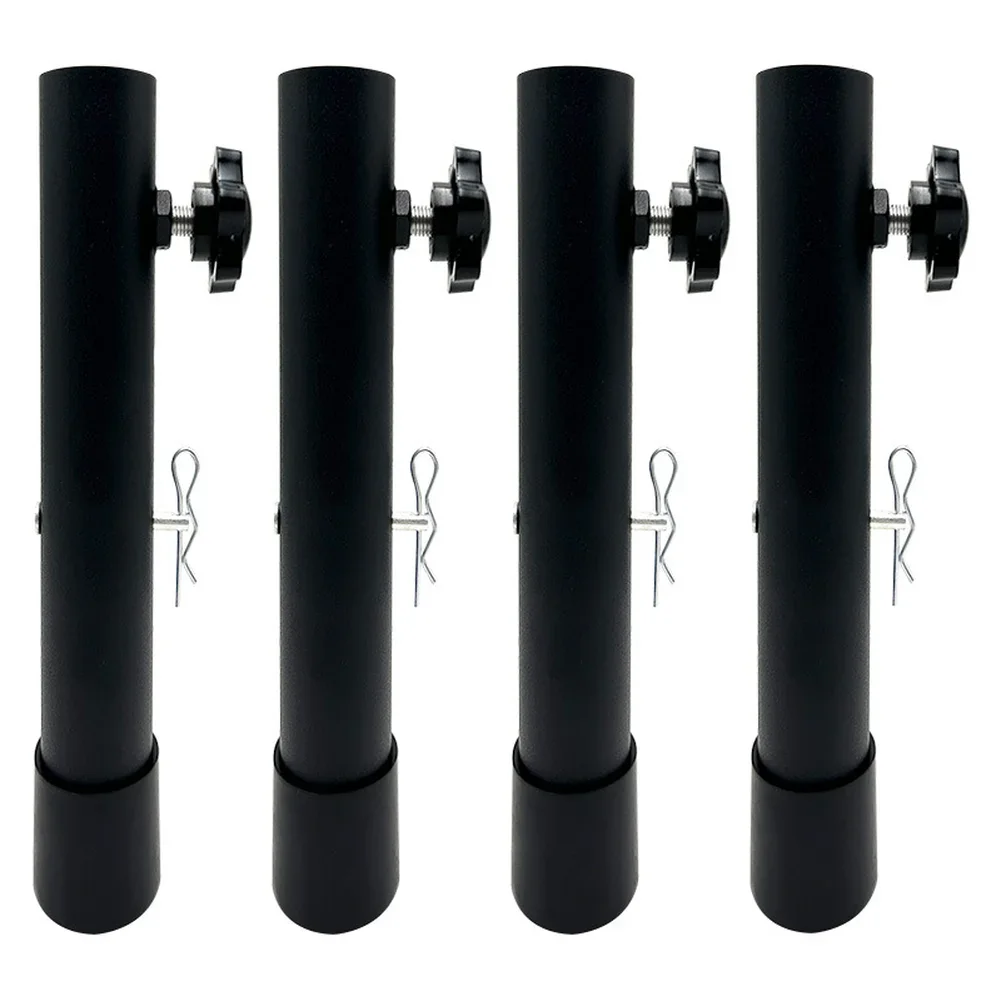 Steel Table Leg Extender Set Of 4 For Height Modification On Workbench Tables And Desks Compatible With Various Table Leg Styles
