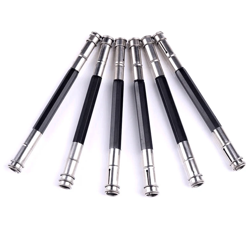 5 Pcs Adjustable Metal Double Head Pencil Lengthener Pencils Extender Holder For Sketch Colored Charcoal Pencils School Supplies