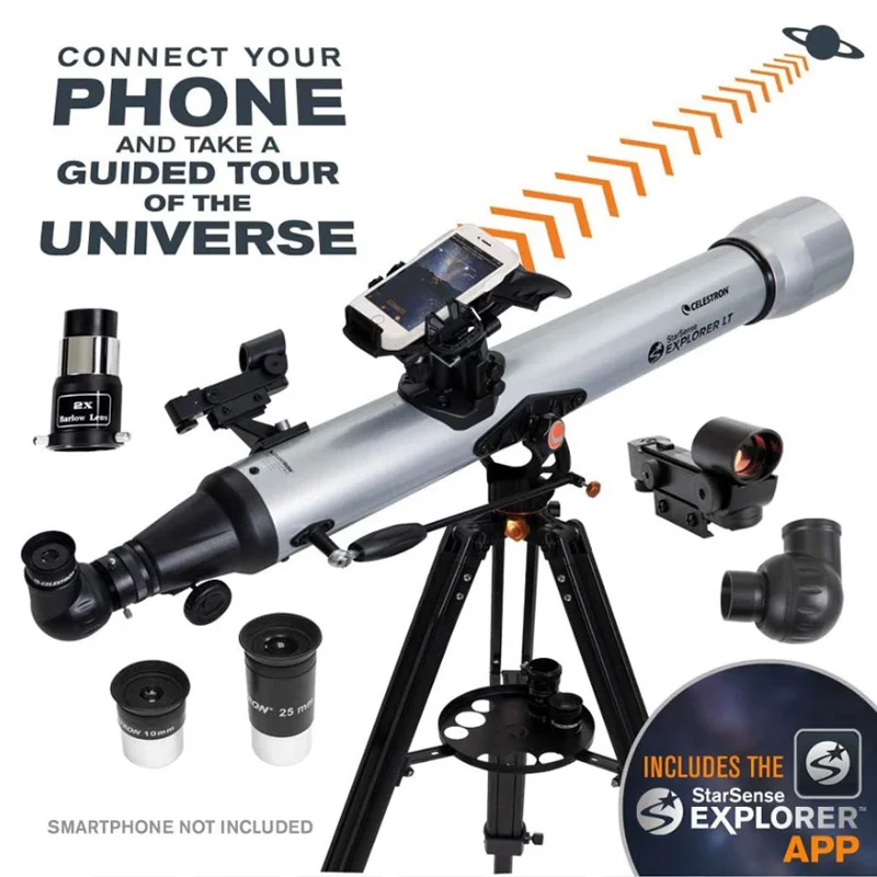 

Professional StarSense Explorer LT80 AZ Smartphone App-Enabled Refractor 80mm F/11 Astronomical Telescope 4.5