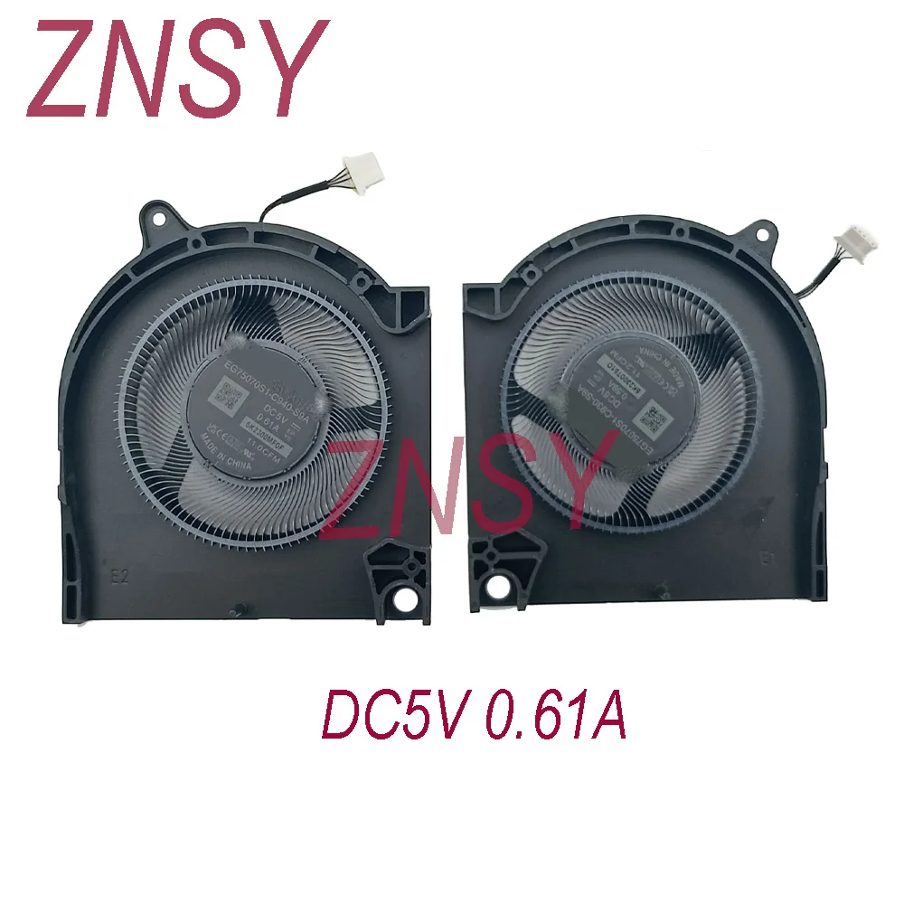 DC5V CPU GPU Fan Cooler For Dell G16 7635 7630 G15 5530 EG75070S1-C940-S9A EG75070S1-C930-S9A Laptop Processor Cooling Radiator