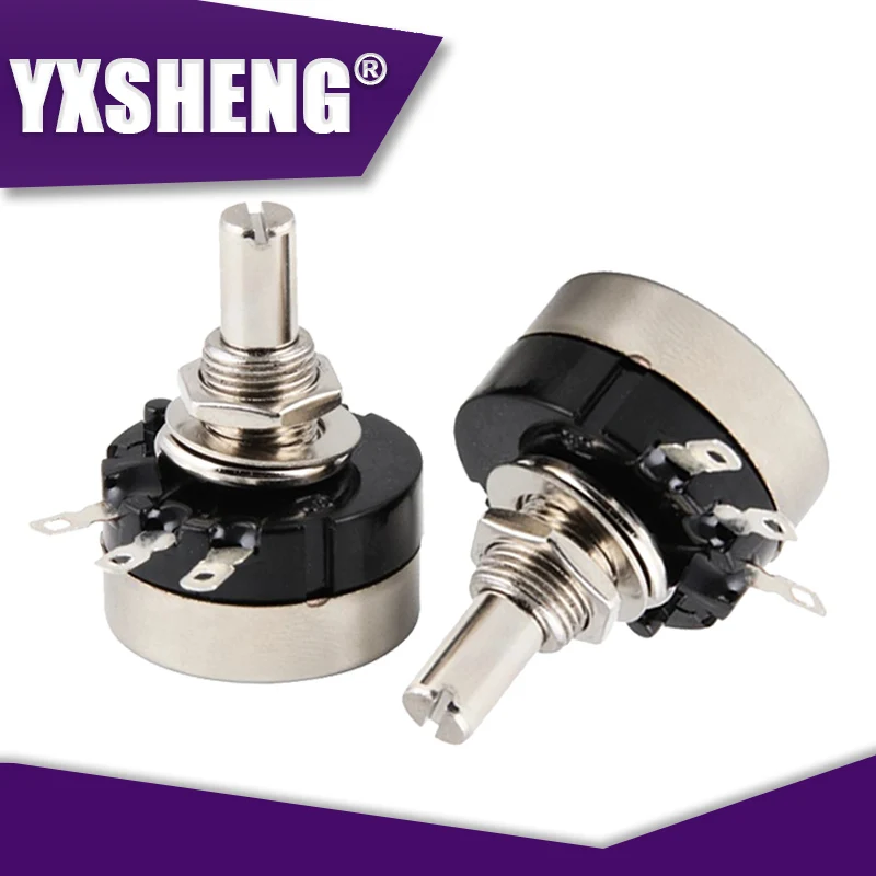RV24YN20S (3PCS)Sets New Carbon Film Potentiometer，1K 2K 5K 10K 20K 50K 100K 1MΩ Ohm Single Rotary Taper With A03 Knob With Dial