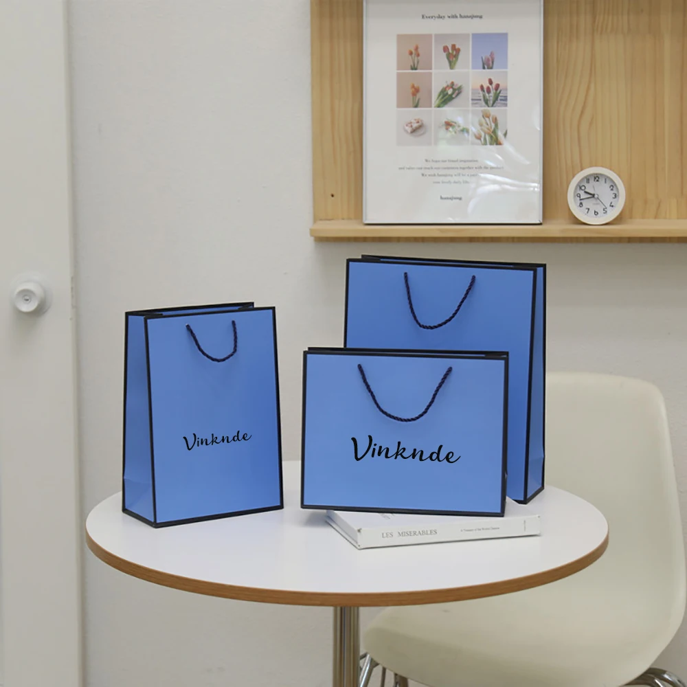 

Роскошные подарочные сумки с логотипом на заказ, сумки для покупок с ручками, свадебная дорожная упаковка, розничная продажа, косметическая одежда, сумка для демонстрации свечей и цветов