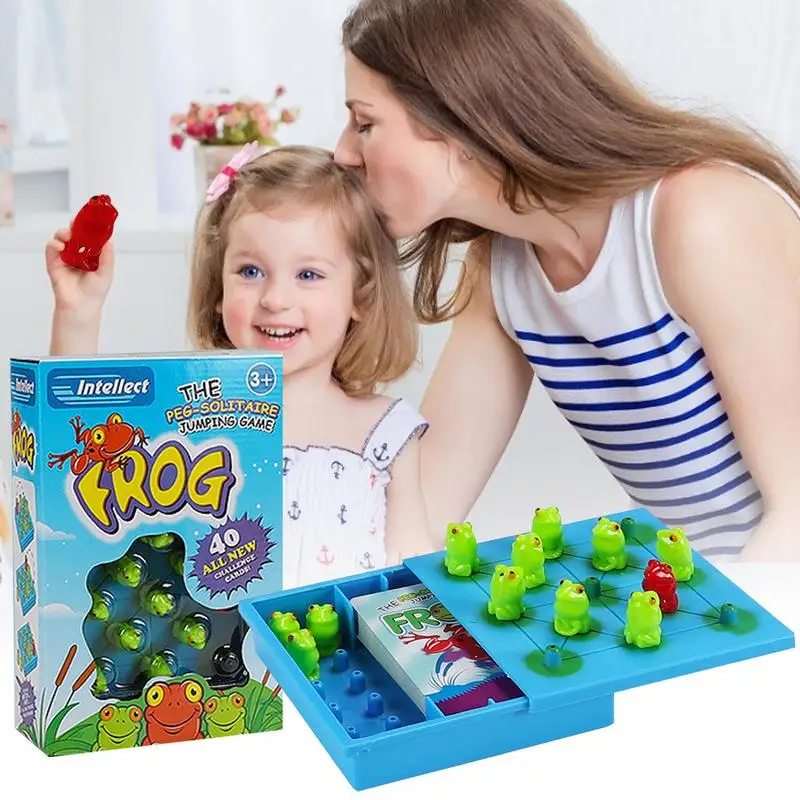 

Hoppers Logic Game Strategy Board Games Children's Frog Game Jump In Game Early Education Toys For Boys And Girls toddlers