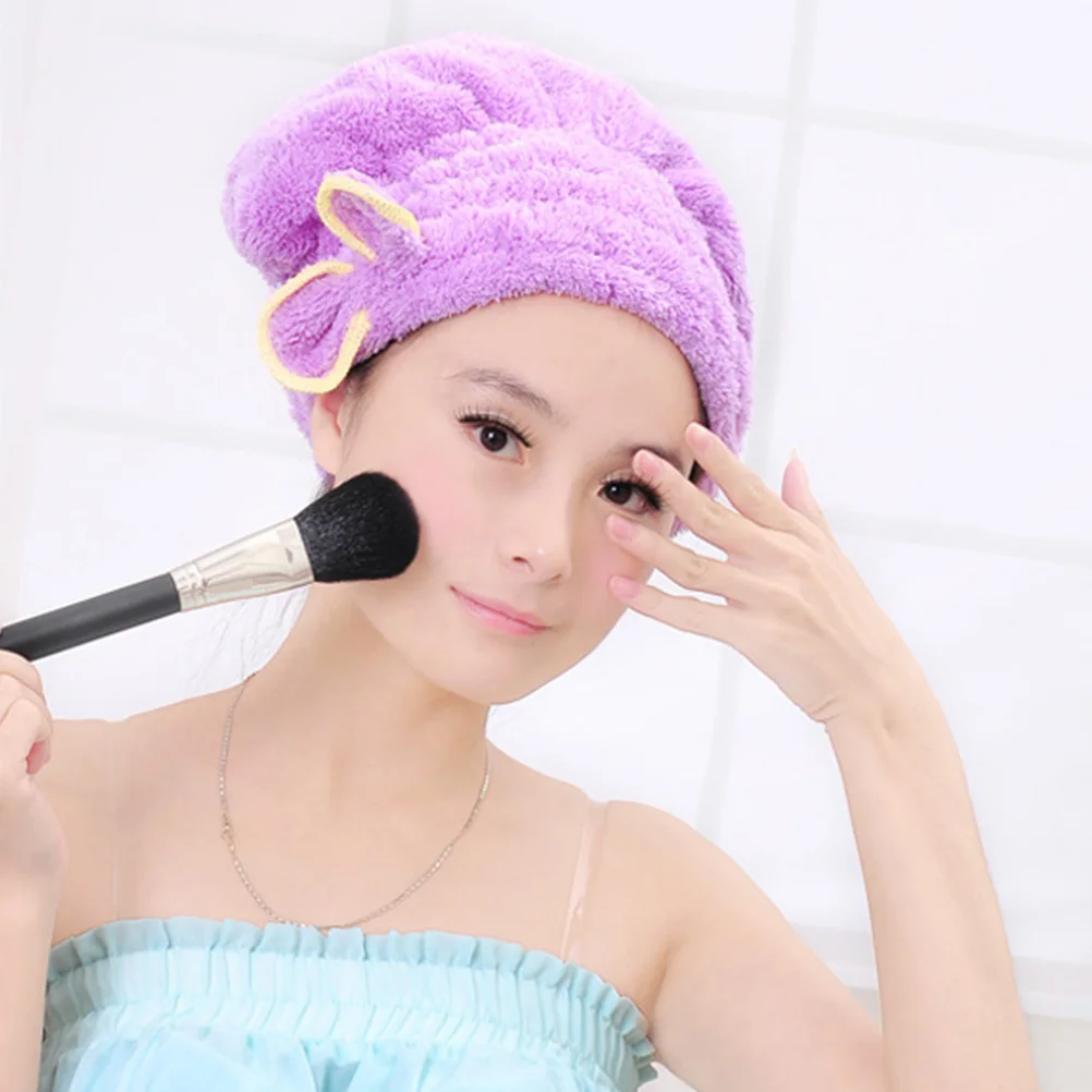 

3Pcs Dry Hair Hat Super Absorbent Micro Fabric Hair Drying Caps Bath Spa Cap Fast Drying Wrap Hair-Drying Cap