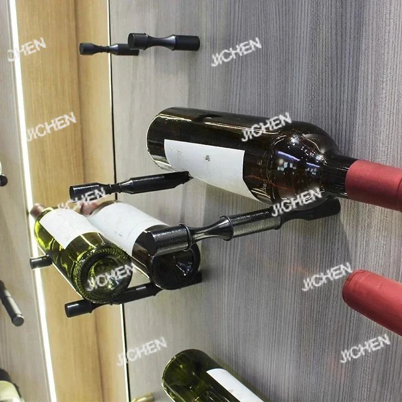 

ZQ Super Market Алюминиевый сплав 2-бутылочная винная полка Настенные винные колышки