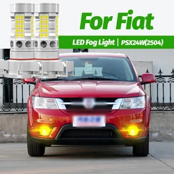 2pcs LED Fog Light Blub Lamp PSX24W 2504 Canbus For Fiat Freemont 2011 2012 2013 2014 2015 2016 2017