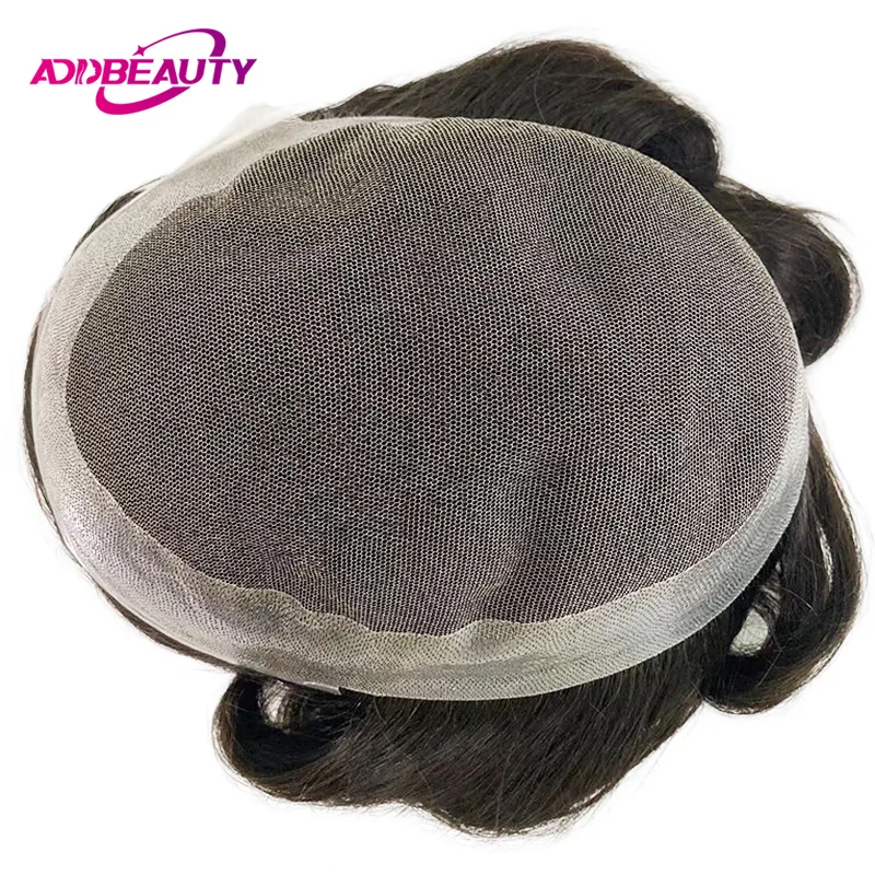 

Мужской парик из индийских натуральных волос с HD-кружевом, имитирующий кожу головы, для мужчин, система восстановления волос, имитирующая естественную волосную систему