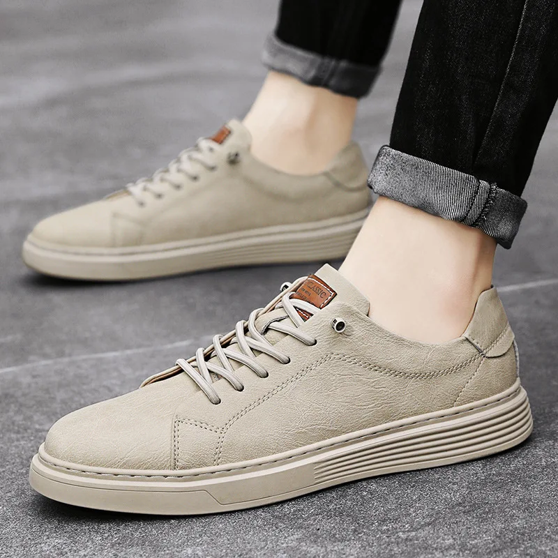 L.L. Bean Men\'s Sz 9C Suede Oxford Causal Shoes Beige Lace Up Low Heel Academia Men main image 4