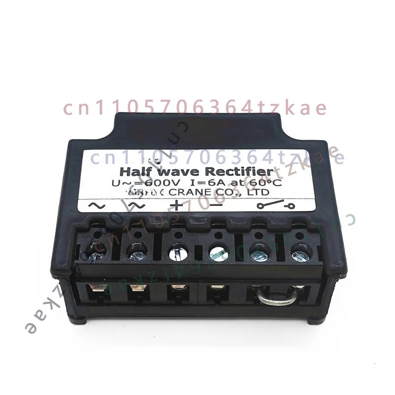 1pcs A-ONE CRANE Half Wave Motor Brake Rectifier U=600V I=6A at 60℃ Brake Rectifier Module