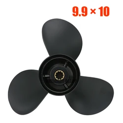 Tohatsu 선외기 엔진용 프로펠러 9.9x10 25HP 30HP MFS25 MFS30 NSF25 NSF30 10 톱니 스플라인 3R0B64521-0