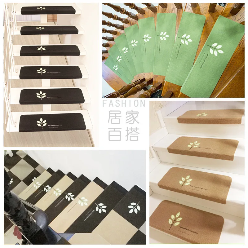 Tappetino per scale effetto luminoso per uso domestico tappetino per gradini tappetino autoadesivo senza adesivo tappeto antiscivolo assorbente a taglio libero