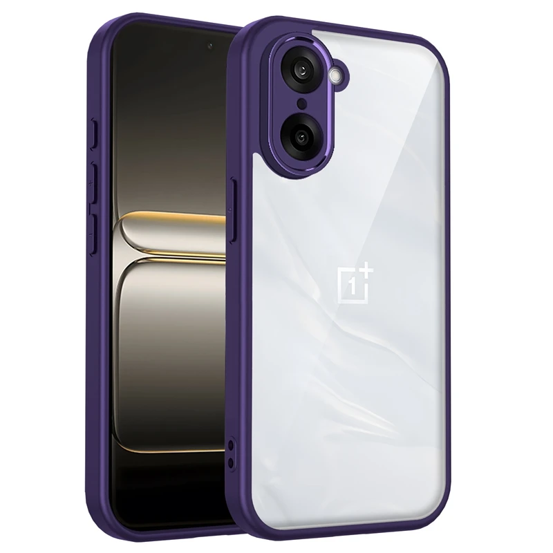 

Модный нежелтый прозрачный чехол для OnePlus Nord CE5 CE4 CE3 Lite CE2 ПК Задняя часть TPU Edge Бампер Камера Полный упаковка Противоударный чехол