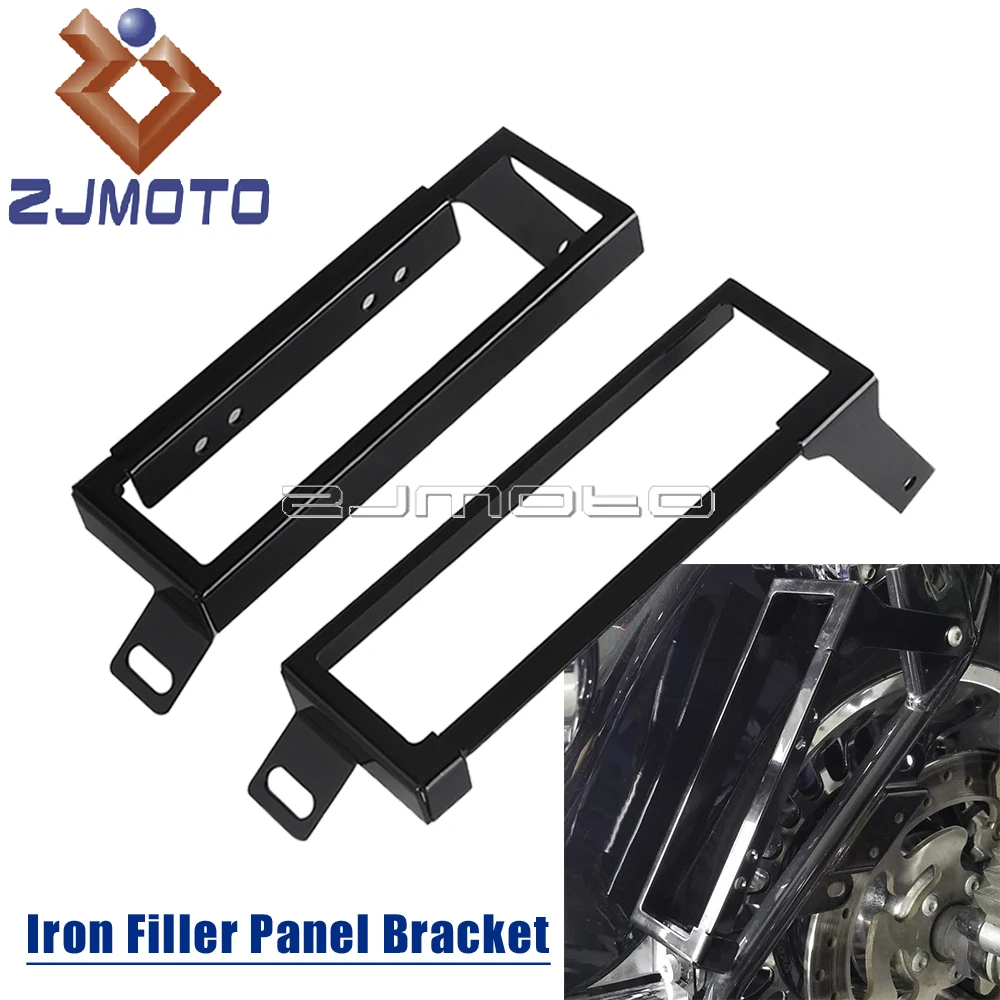 Suporte de enchimento de lacuna para alforje traseiro, para harley road king electra tri glide ultra clássico 2009-2013, suporte de painel de enchimento de led