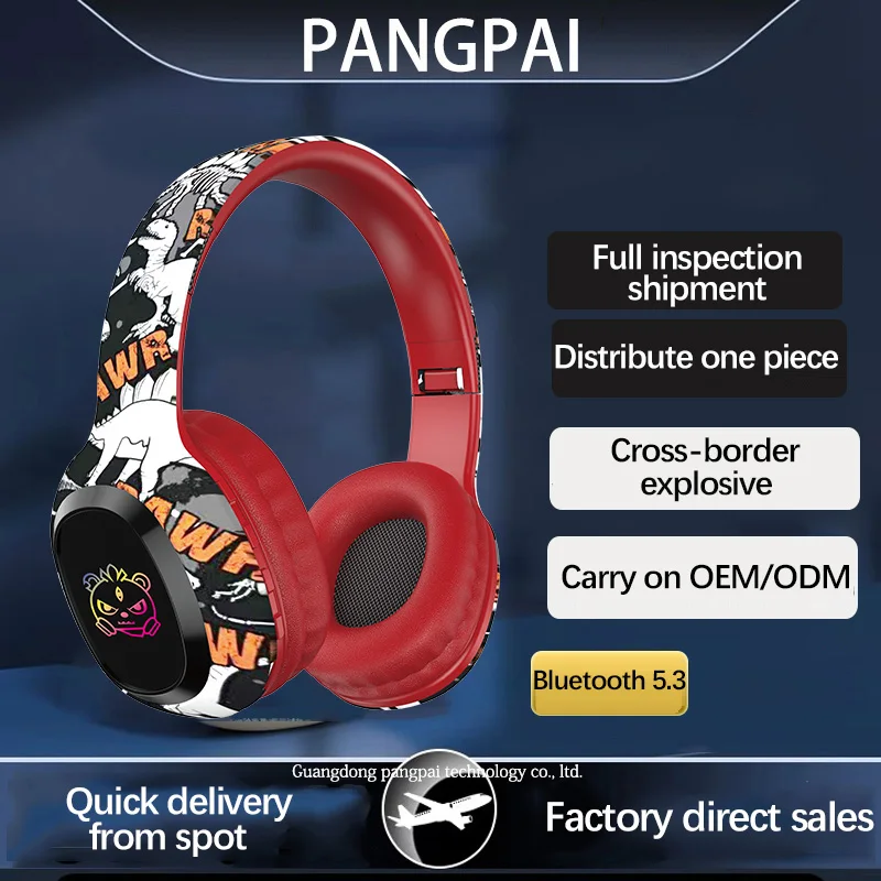 2025 New headset gaming bluetooth Plastic Material P95 LZ-17 For Sooyn Portable Audio gaming headphone bluetooth with mic white