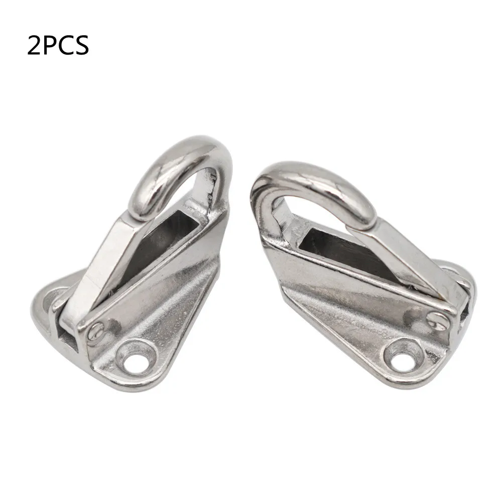 2Pcs Marine 316 Stainless Steel Spring Snap Fending Hook Fender Boat Hardware Marine Boat Spring Locked Fender Hook Practical