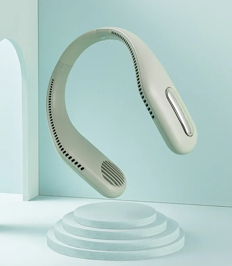 

Новый портативный шейный вентилятор, удобный для занятий спортом на открытом воздухе, перезаряжаемый, безлистный, легкий, удобный для путешествий, кемпинга, тренажерного зала