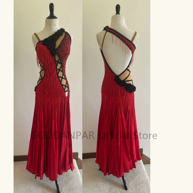 

GOODANPAR Ballroom Dance Competition Dresses Dance Costumes Waltz Dress For Dancing Clothes Dance Wear Dress American smooth