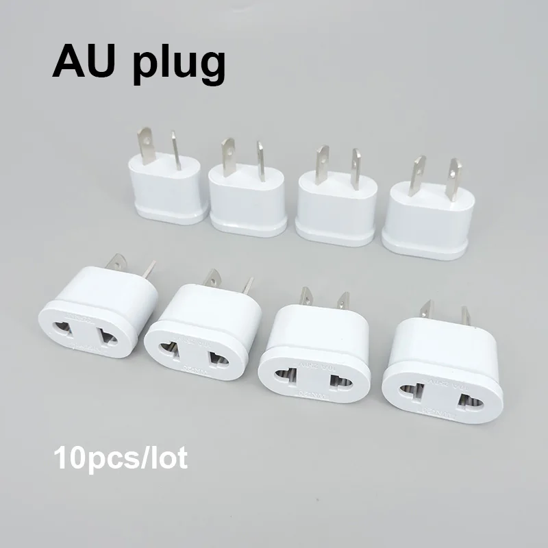 10pcs AC 220v EU/US to AU Plug Travel Plug Adapter Power Outlet AC Converter Electrical Australia new zealand Charger Socket