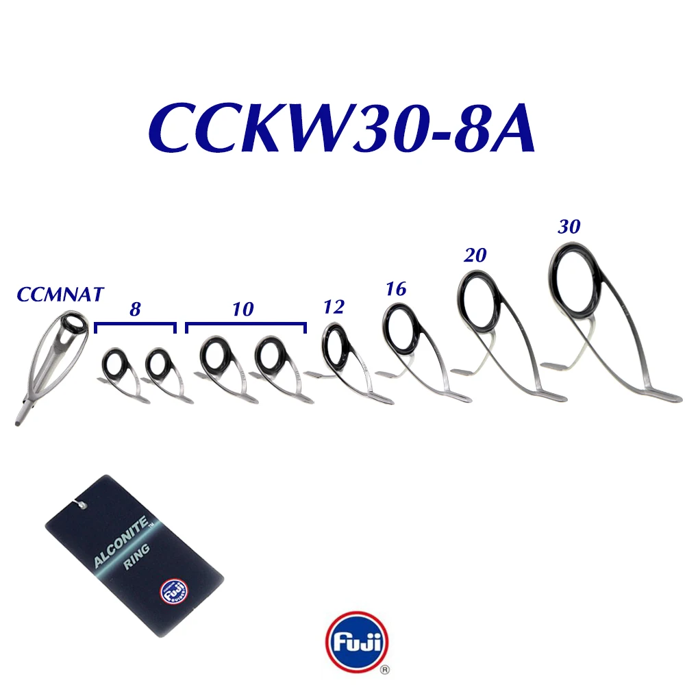 

Оригинальный набор Alconite Fuji KW30-8A10A серебристого или темно-серого цвета для компонентов удочки для серфинга и тяжелых удочек для серфинга