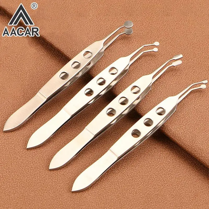 

Ophthalmic Tweezers Clamp Metal Palpebral Gland Massage Meibomian Flap Eyelid Forceps Clip Eye Apparatus Medical Surgery Tool