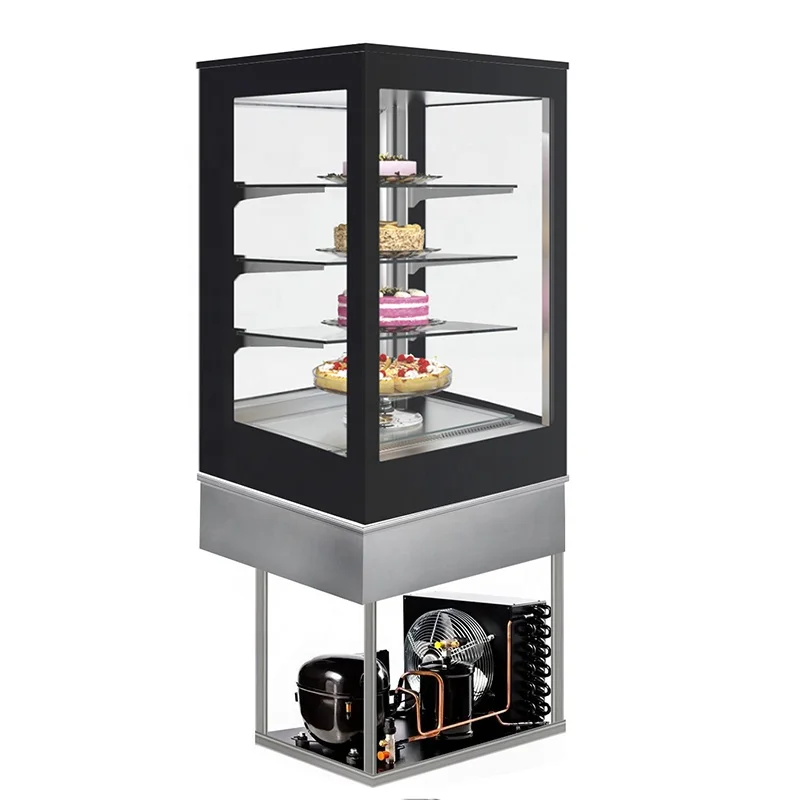 Counter Top Cake Display Showcase Pastry Desk Top Glass Chiller Fridge Built-in Refrigerator Dessert Display Case