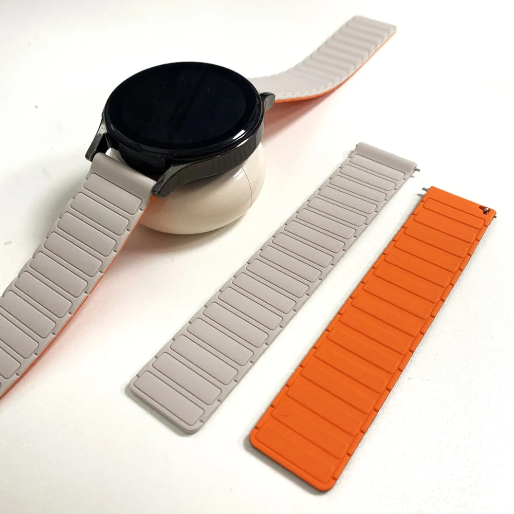 22 mm magnetisches Silikonarmband für Huami AMAZFIT BIP 5 6 BALANCE 2 GTR 4 3pro 2 Sportuhrenarmband Schnellverschluss-Smartwatch-Armband