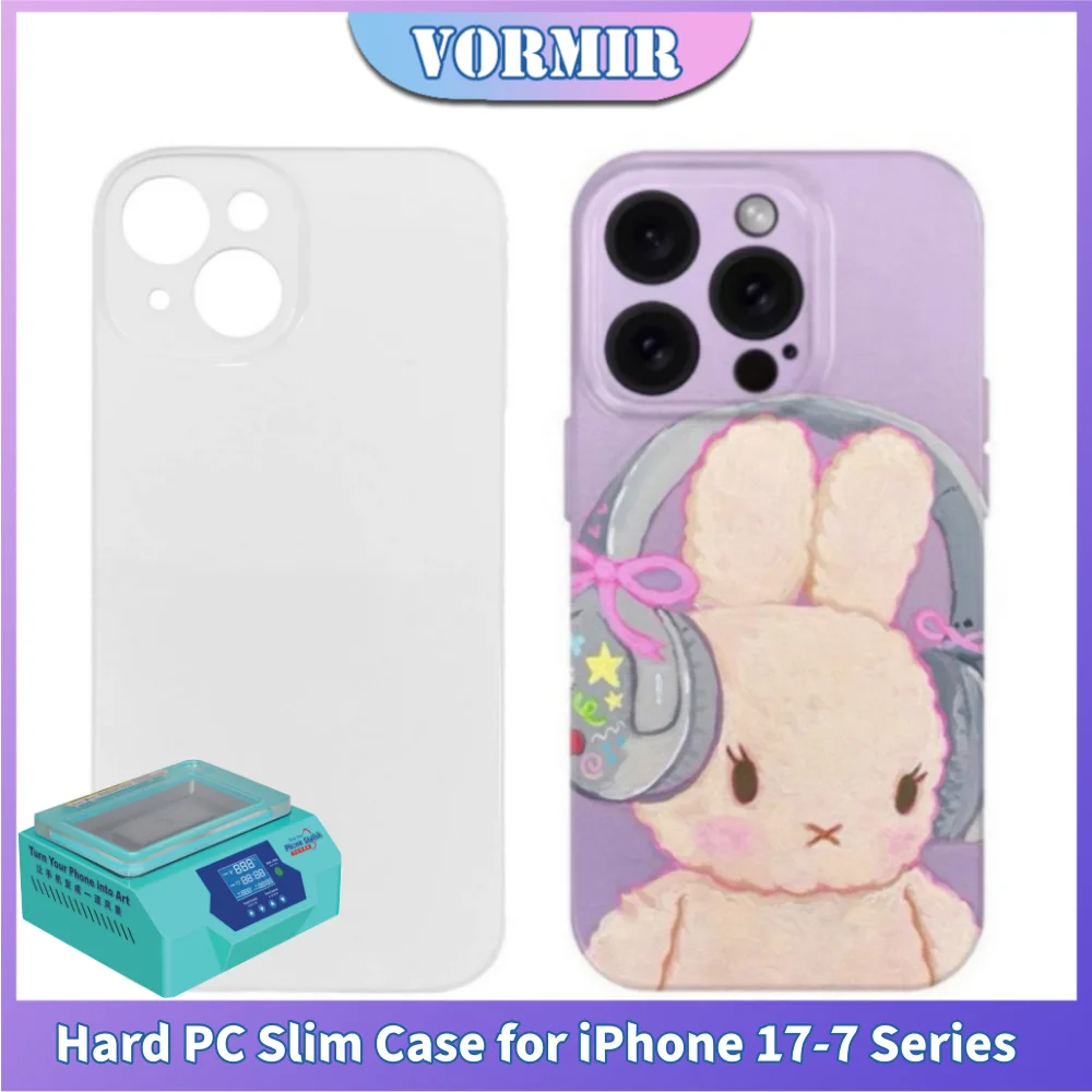 

VORMIR 10 шт. 3D-чехлы для сублимации для iPhone 17/17 Pro/17 Pro Max/17 Air, полностью облегающие, из твердого поликарбоната, для самостоятельного дизайна