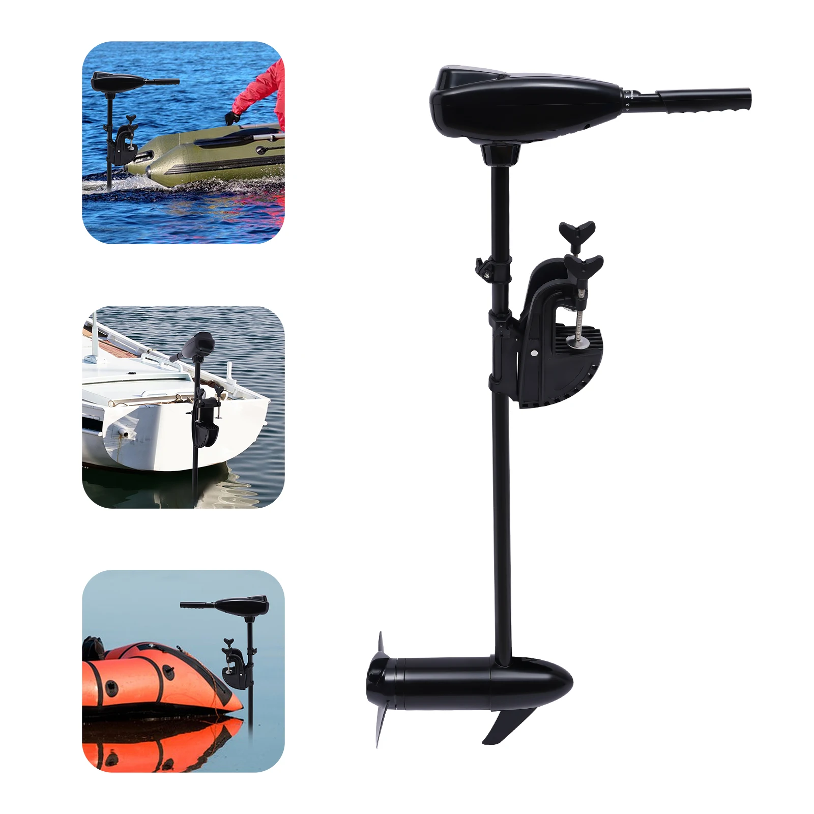 

12V 80LBS Electric Trolling Outboard Motor Multiple Gears for rubber boats, fishing boats, and wooden boats