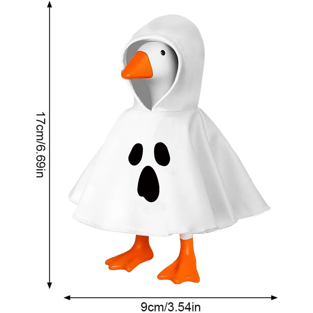 7inch Desktop Goose Set, Mini Halloween Cape, Desktop Goose Shape Keychain Accessories, Desktop Decoration, Desktop Goose Costume, for 7inch Desktop Goose Holiday Dress Up, Holiday Statue Decorations