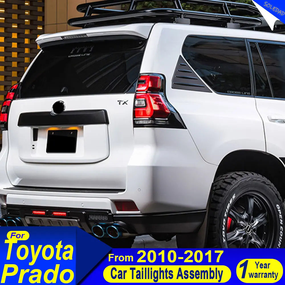 

Для Toyota Land Cruiser Prado 2010-2017: Светодиодные задние фонари (ходовые огни, указатели поворота, стоп-сигналы)